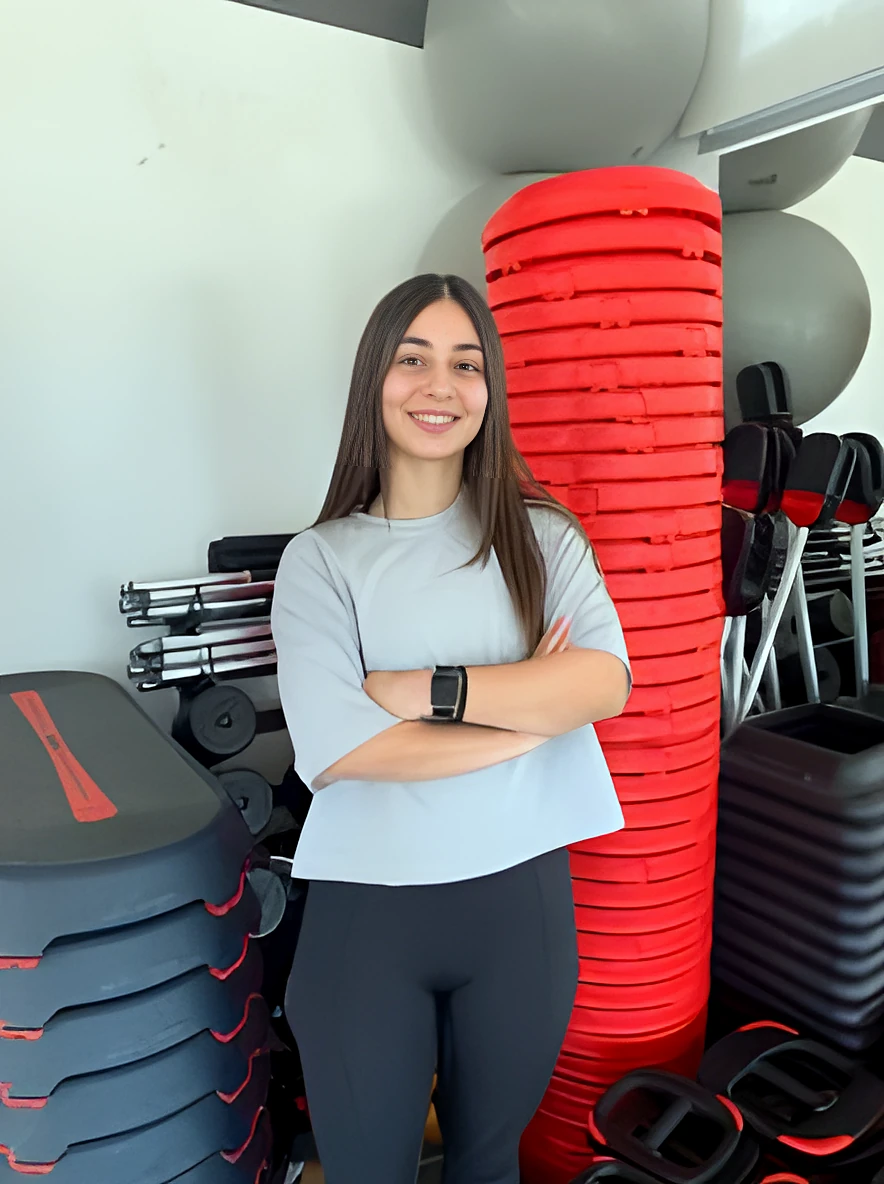 Polina Zinonos, personal trainer and Reformer Pilates instructor at Rewell Emotion Fitness in Peyia